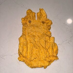 Yellow Floral Baby Romper